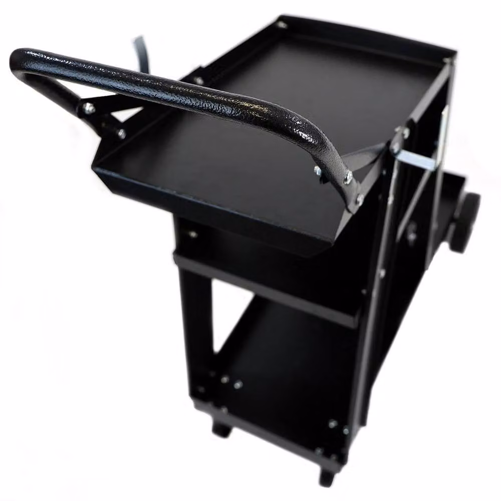 EONLION 3 Tier Rollable Welding Cart Trolley Storage, Black – 5