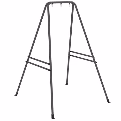 Outsunny Heavy Duty Metal Hammock Chair Stand, Black, W/D/H: 124 x 143 x 180 cm – 1