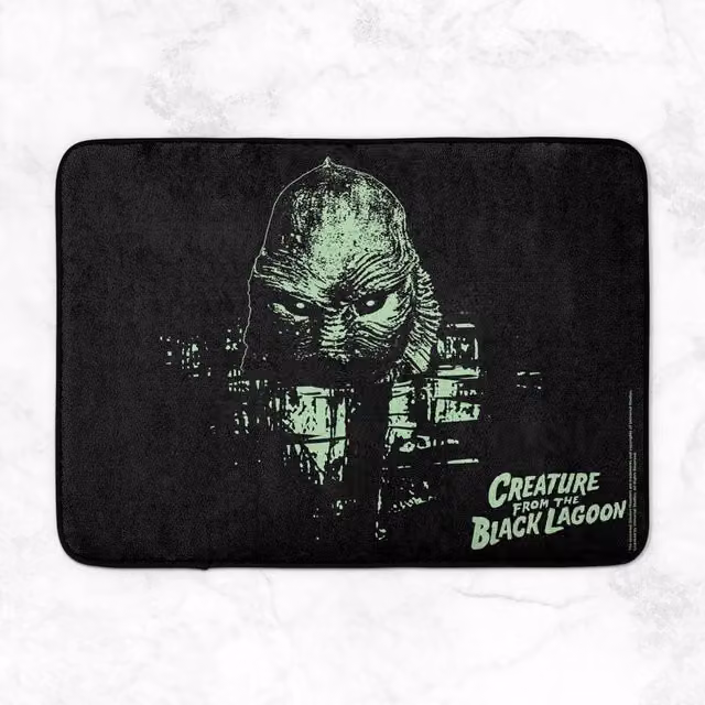 Creature From The Black Lagoon Bath Mat in Black, W: 70 cm, D: 50 cm