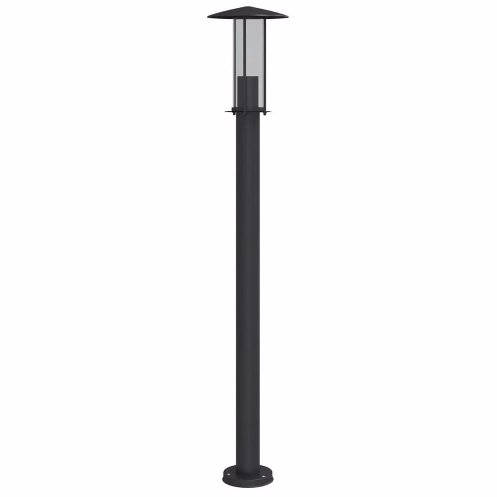 Berkfield Home Black Stainless Steel Outdoor Floor Lamp, Height: 100 cm – 2