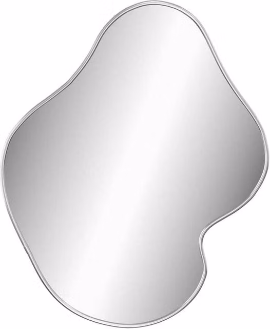 Berkfield Home Minimalist Rectangular Wall Mirror in Silver, W: 60 cm, H: 50 cm – 1