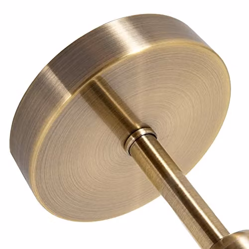 Happy Homewares Industrial Metal Ceiling Light Fitting in Gold/Brass, W/D/H: 12 x 12 x 17 cm – 2