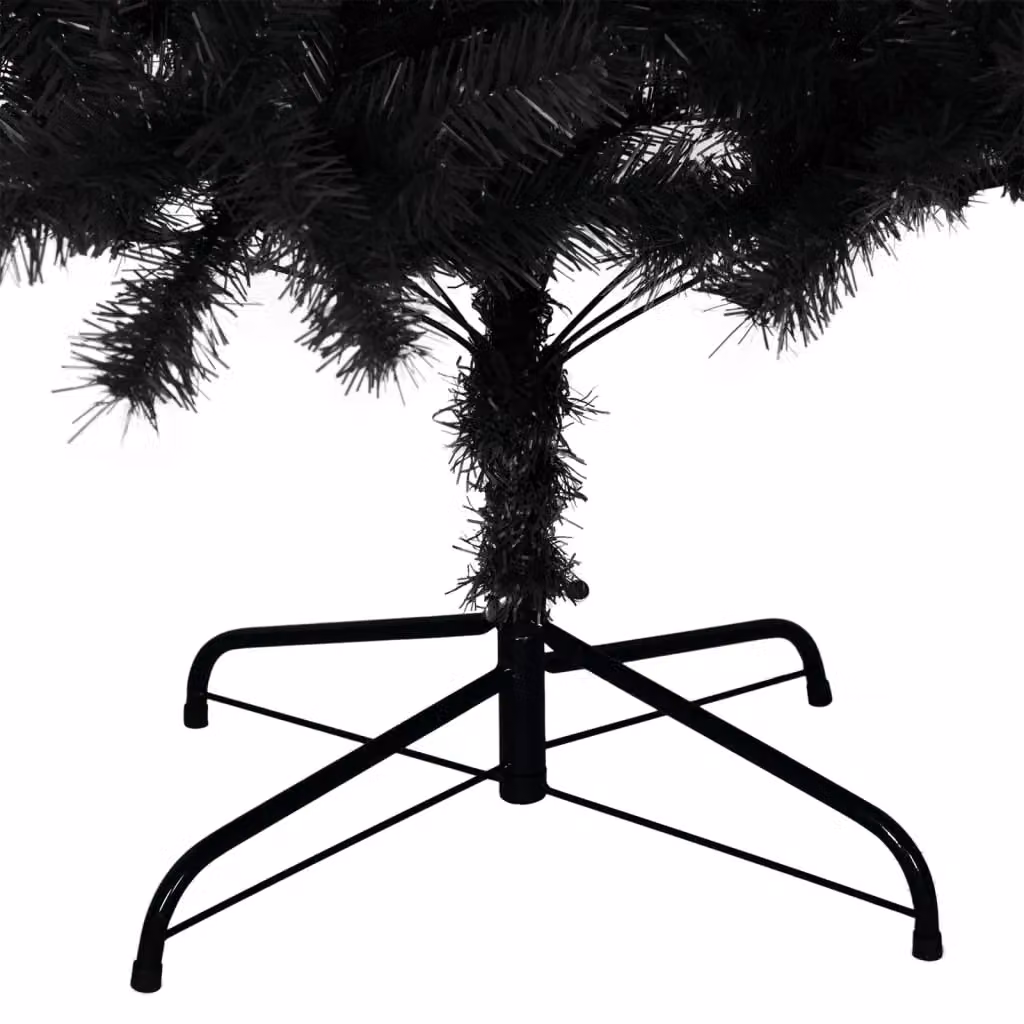 Berkfield Home Artificial Christmas Tree in Black, Height: 210 cm – 4