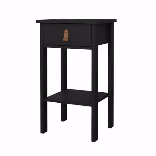 Tvilum Madrid Bedside Table with 1 Drawer in Black