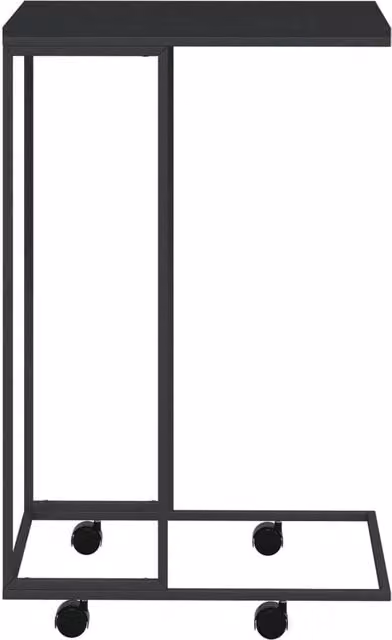 Berkfield Home Black Side Table with Castors, W/D/H: 40 x 30 x 63.5 cm – 1