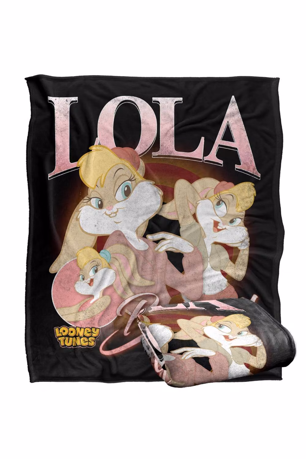 LOGOVISION Looney Tunes Lola Bunny Super Soft Silky Touch Fleece Throw Blanket, Multicolour, W: 152 cm, D: 127 cm – 6