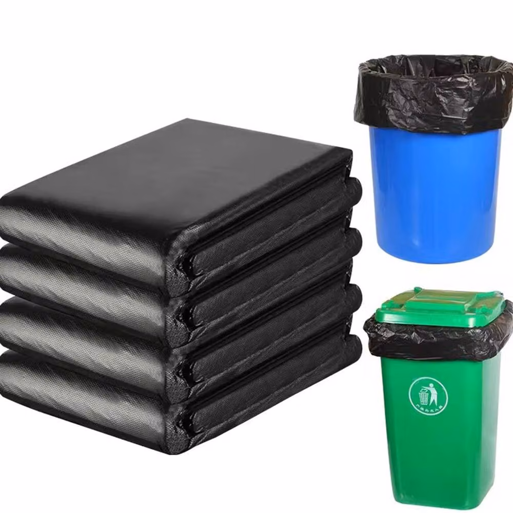 SPETLEK 30 Pack Heavy Duty Black Plastic Rubble Sacks – 5