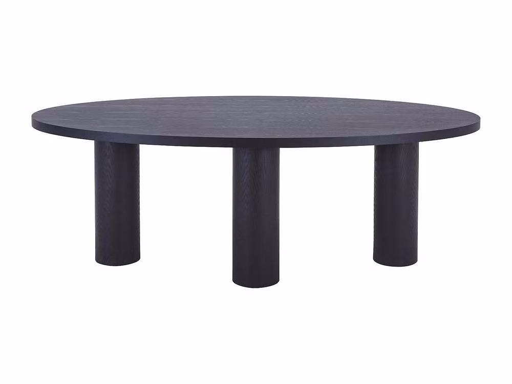 Vente-unique FALYN 8-Seater Oval Dining Table in Black Ash Wood Veneer, W: 220 cm, D: 110 cm, H: 75.5 cm – 2