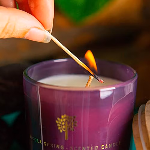 Nicola Spring Cinnamon and Orange Scented Soy Wax Candle, 130g – 6