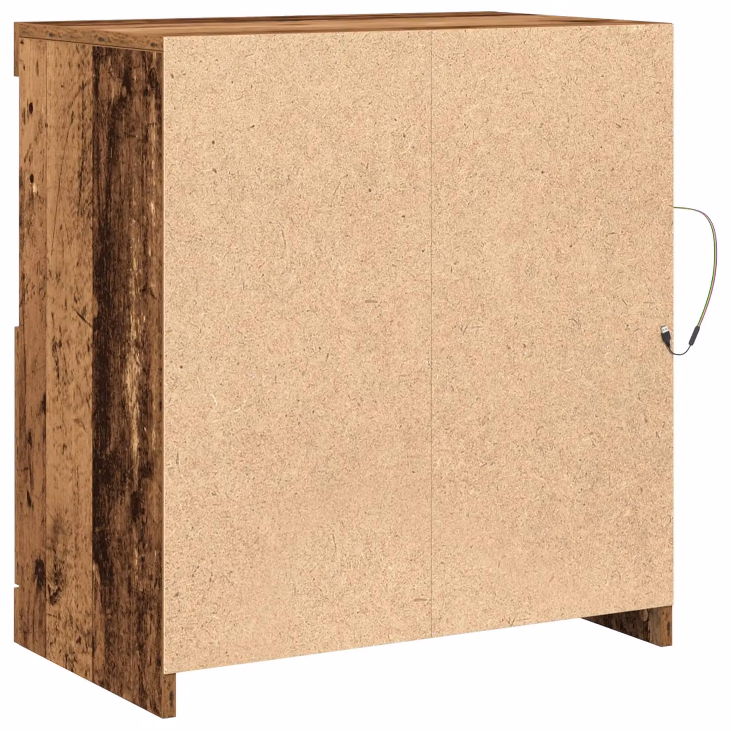 Berkfield Home Rustic Wood Sideboard with Integrated LED Lights, Brown, W/D/H: 60.5 x 37 x 67 cm – 6
