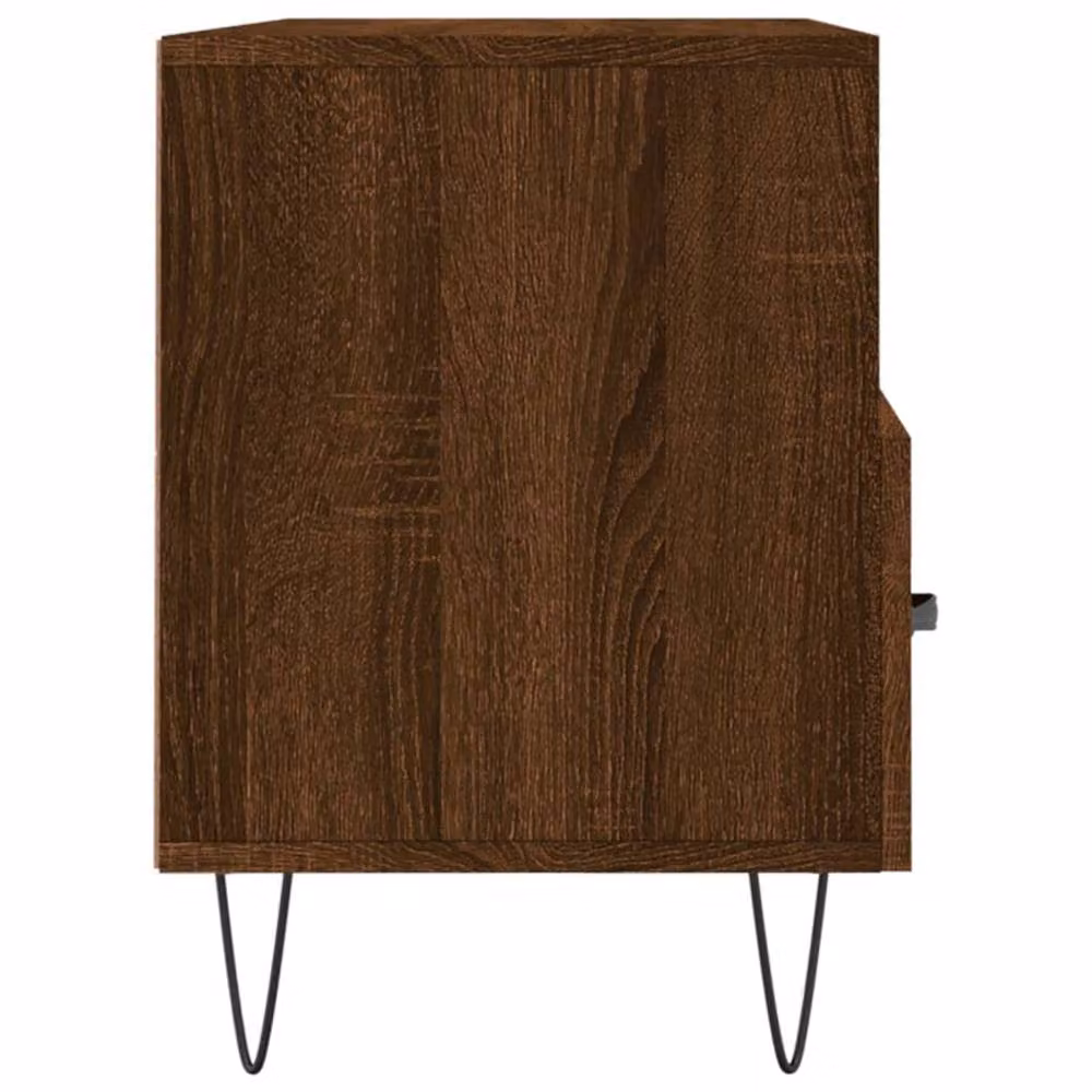 Berkfield Home TV Cabinet in Brown Oak, W/D/H: 102 x 36 x 50 cm – 4