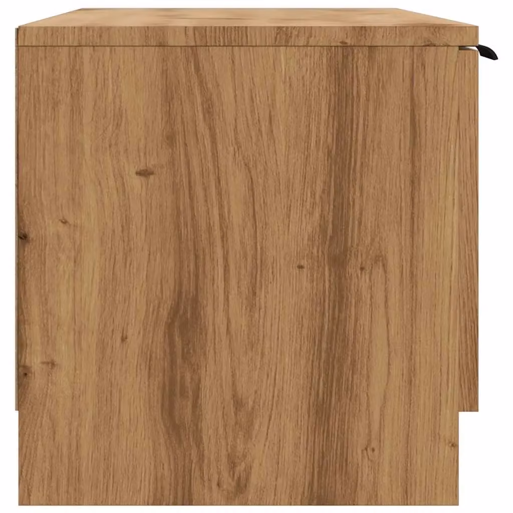 Berkfield Home Artisan Oak TV Cabinet in Brown, W/D/H: 102 x 35 x 36.5 cm – 4