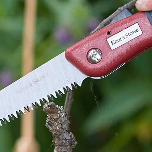 Kent & Stowe Turbo Folding Steel Saw in Red and Grey – 3