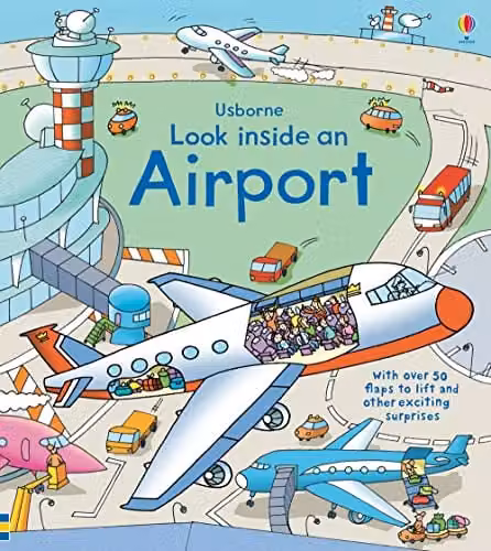 Usborne Look Inside an Airport Board Book by Rob Lloyd Jones, Multicolour