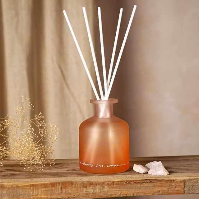 Serenity Rose Quartz Crystal Infused Reed Diffuser in Pink – 1