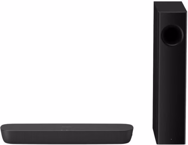Panasonic SC-HTB258EBK 2.1ch Compact Soundbar with Wireless Subwoofer, Black