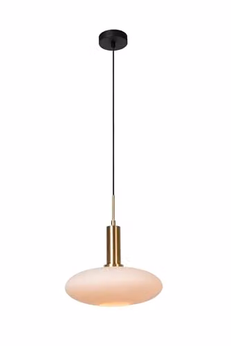 Lucide Singala Pendant Light in Matt Gold and Brass, Diameter: 30 cm – 1