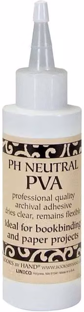 Lineco Books by Hand Neutral pH PVA Adhesive, 120 ml, White