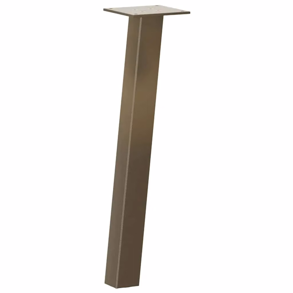 Berkfield Home Coffee Table Legs, 4 Pieces, Brown Steel, Height: 30 cm – 2