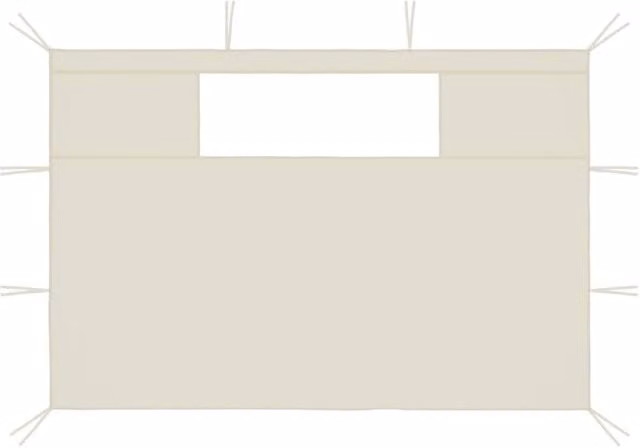Berkfield Home Gazebo Sidewalls with Windows, 2 Piece Set, Beige