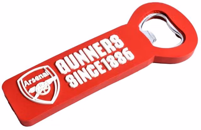 Arsenal FC Gunners Since 1886 Crest Metal Bottle Opener Fridge Magnet in Red – 1