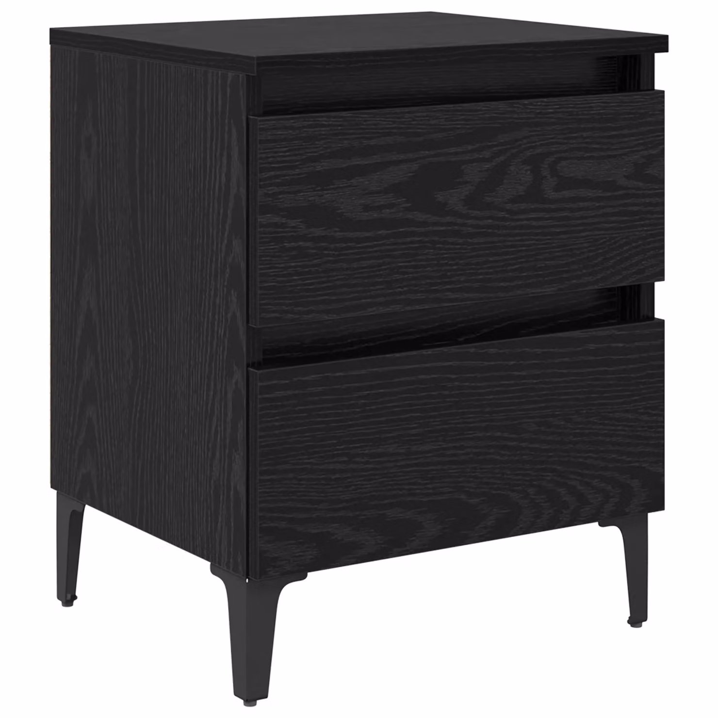 Berkfield Home Bed Cabinet in Black Oak, W: 40 cm, D: 35 cm, H: 50 cm – 2