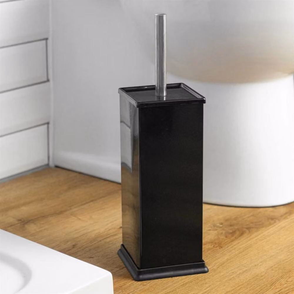 Havendro Black Steel Bathroom Toilet Brush and Freestanding Holder Set – 2