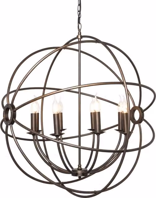 Litecraft Visconte Capri 8 Light Orbital Ceiling Pendant in Bronze