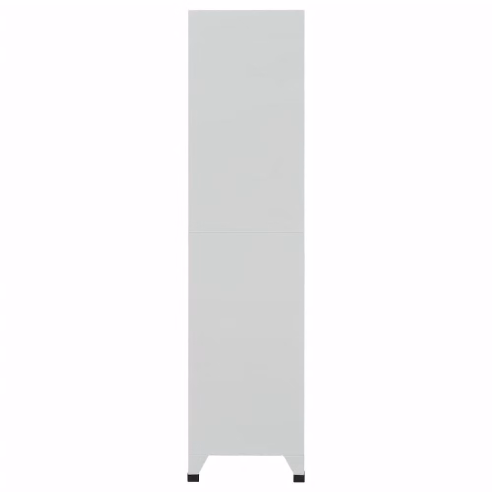 Berkfield Home Grey Steel Locker Cabinet with 6 Compartments and Hinged Doors, W/D/H: 90 x 45 x 180 cm – 2
