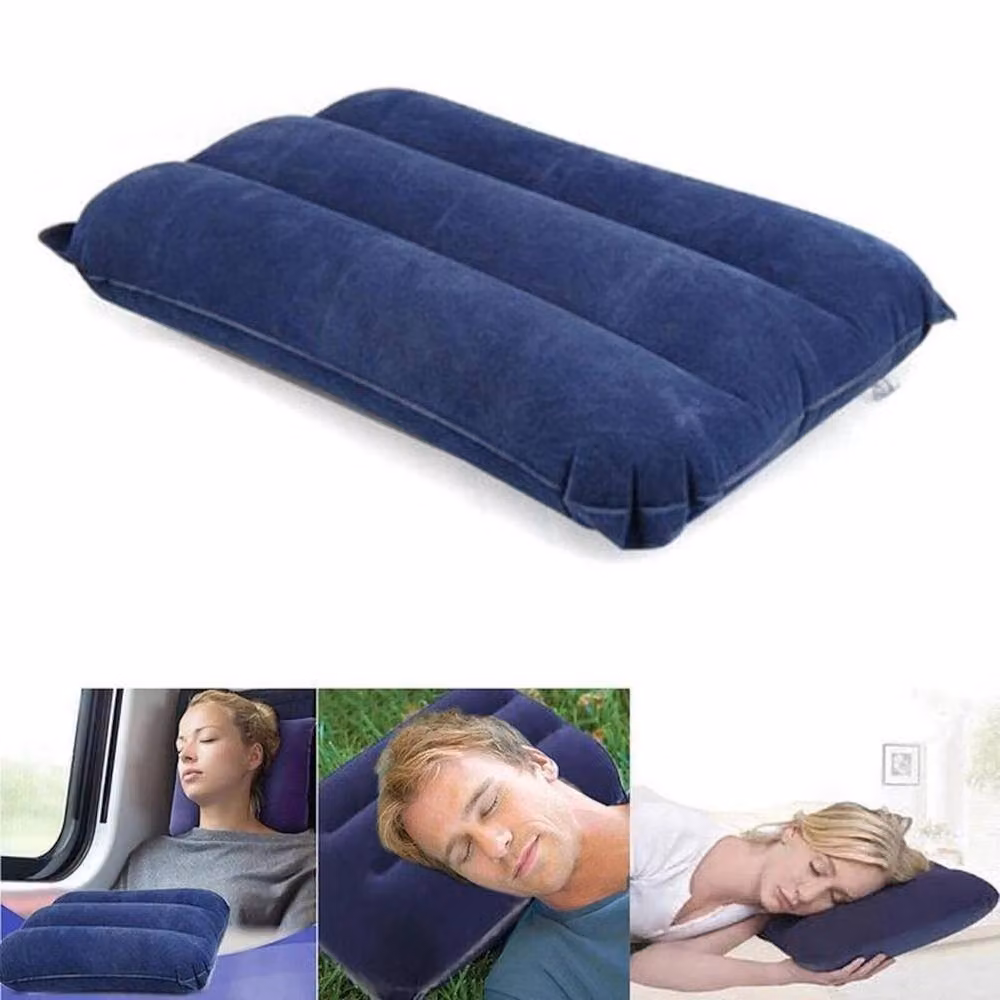 EONLION Pack of 2 Blue Inflatable Travel Neck Pillows for Adults – 4