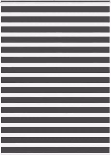 Berkfield Home Zebra Day and Night Blind in Black Polyester, W: 155 cm, H: 200 cm – 1