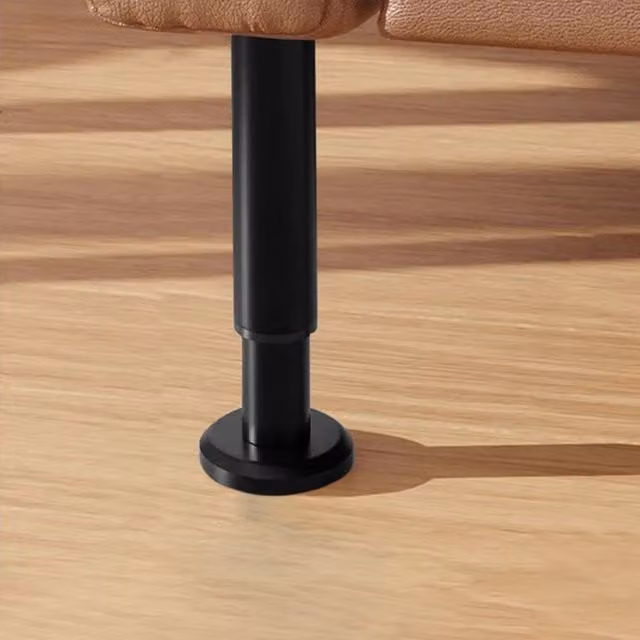 Garden Sanctuary 4-Pack Matt Black Lacquered Metal Replacement Legs for Furniture