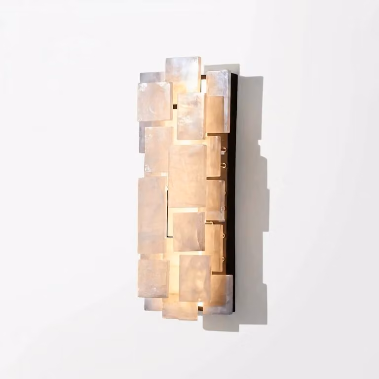 Araco Lumière Radiant Nola Crystal Wall Light in Gold/Brass and Transparent