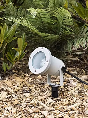 Netlighting Knightsbridge LED GU10 Ground Spike Garden Light, Grey Aluminium, IP65 Dimmable – 2