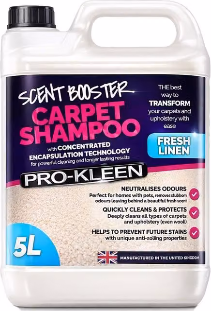ProKleen Carpet Shampoo Scent Booster with Encapsulated Technology, Fresh Linen, 5 l