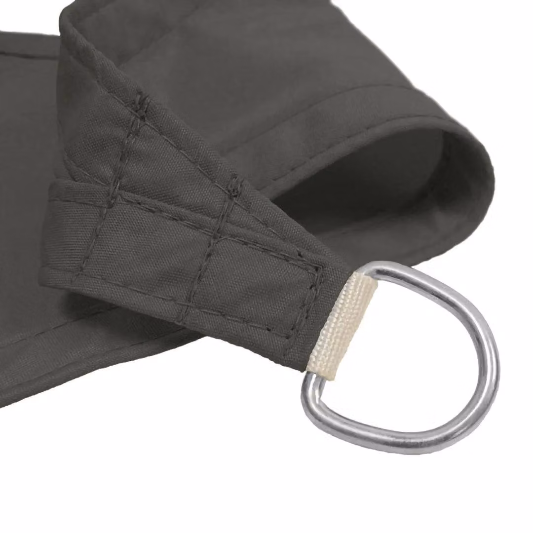 Primrose Waterproof Rectangular Patio Sun Shade Sail Canopy in Dark Grey, W: 6 m, L: 5 m – 2