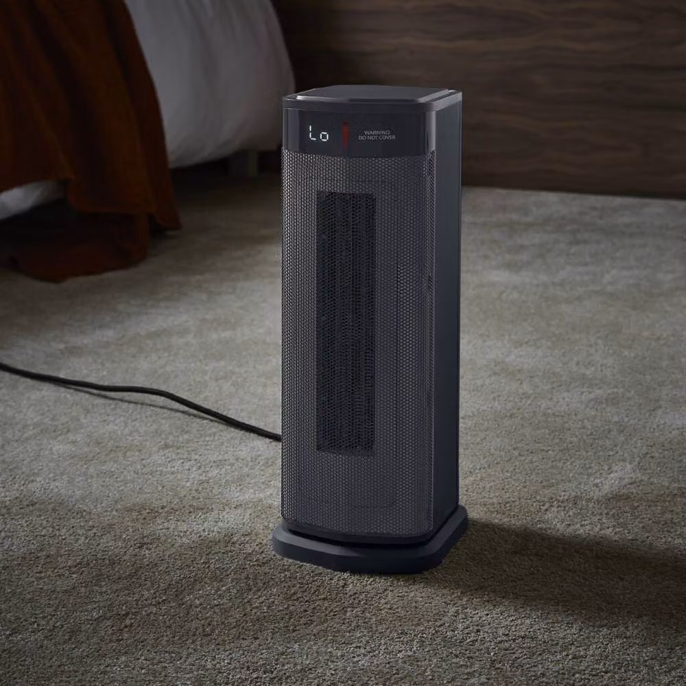 Morphy Richards HeatFlux 2kW Digital Ceramic Tower Fan Heater with Remote Control, Grey – 3
