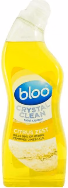Bloo Toilet Gel Micro Crystal Citrus Zest in White and Yellow