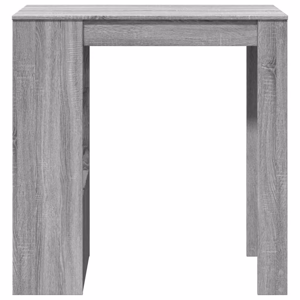 Berkfield Home Bar Table with Racks in Grey Sonoma, W: 102 cm, D: 50 cm, H: 103.5 cm – 3