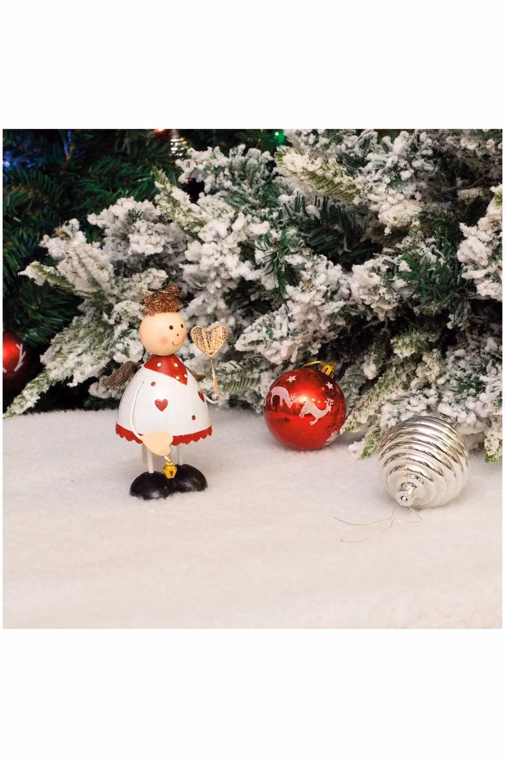 Netagon Metal Angel Tabletop Christmas Ornament in White – 5