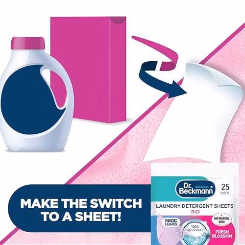 Dr Beckmann Magic Leaves Bio Laundry Detergent Sheets, 25 Sheets – 4