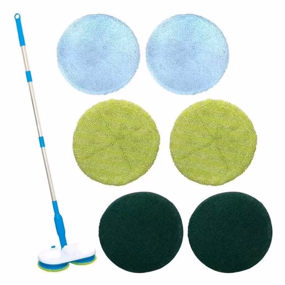 EONLION Electric Floating Mop in White with 6 Cleaning Pads, Width: 100 cm – 4