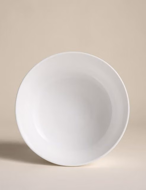 M&S Clarendon Bone China Serving Bowl, White