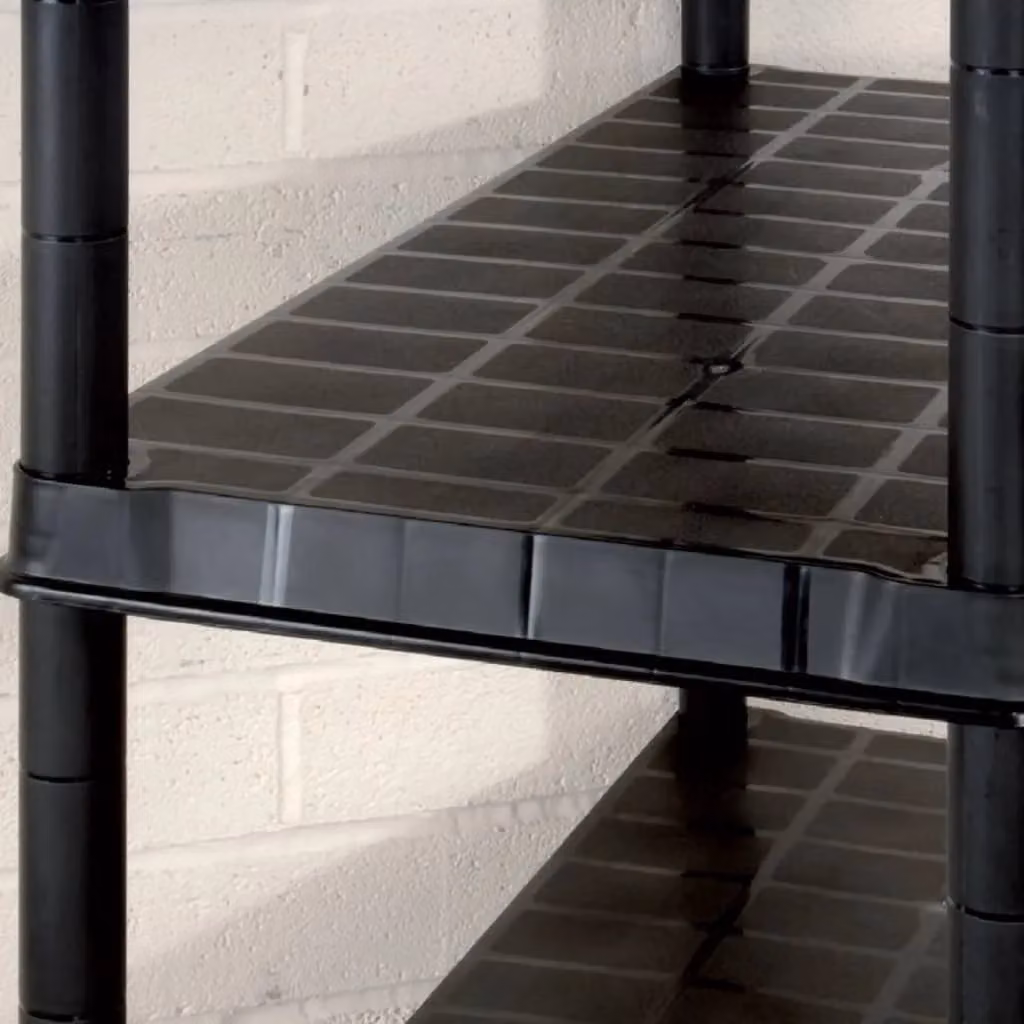 Berkfield Home 5-Tier Plastic Storage Shelf in Black, W/D/H: 85 x 40 x 185 cm – 3