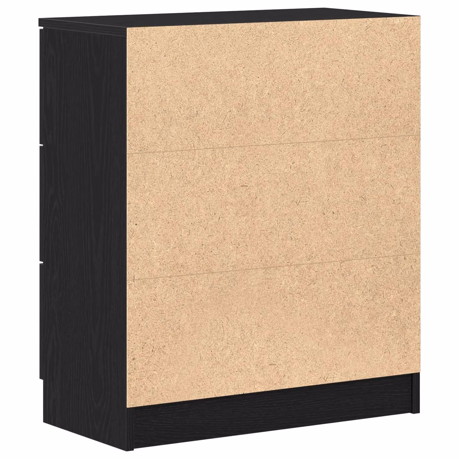 Berkfield Home Black Oak Sideboard in Matt Black MDF, W/D/H: 60 x 30 x 70 cm – 4