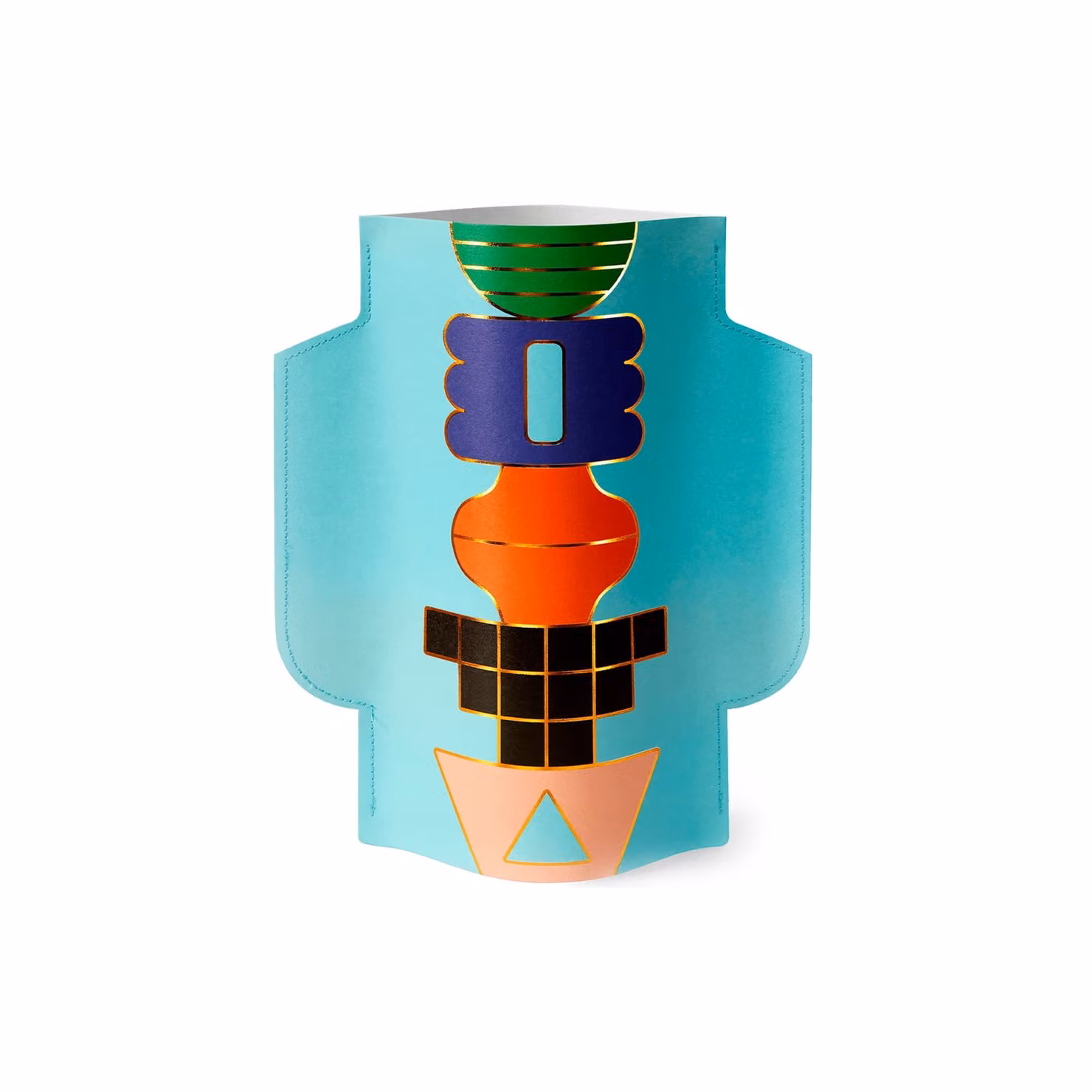 Octaevo Blue Templo Paper Tabletop Vase