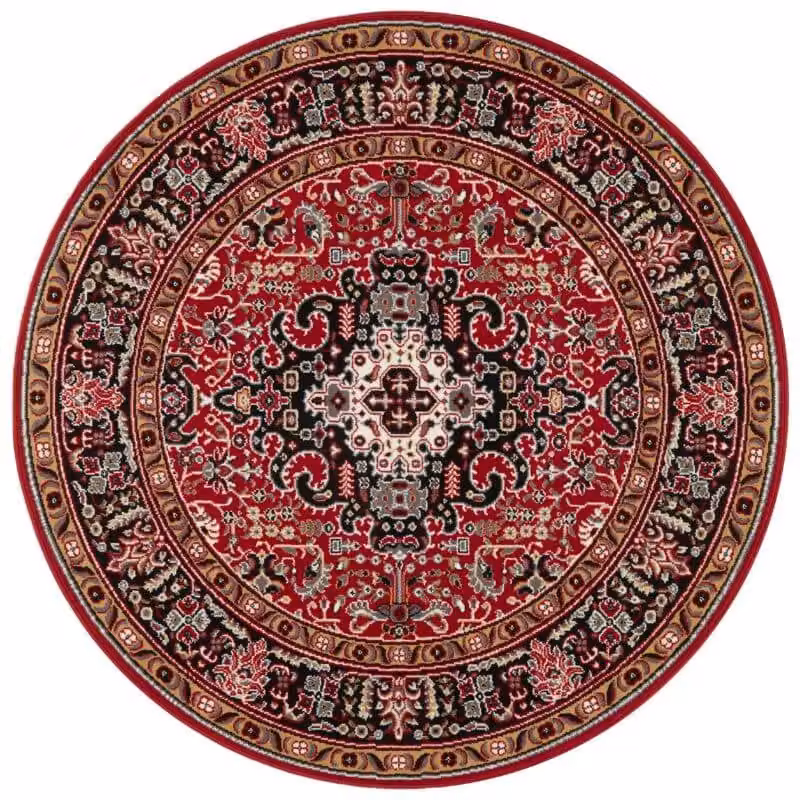 THE RUGS Design Oriental Skazar Isfahan Rug in Red, Green and Black, W: 80 cm, L: 150 cm – 3