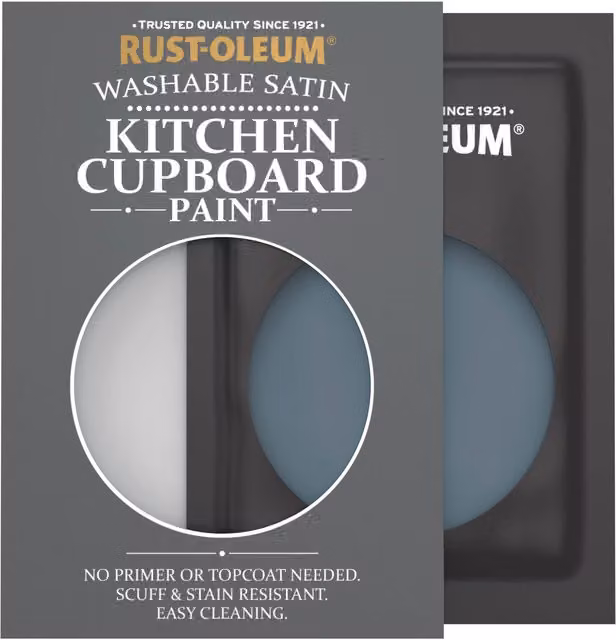 Rust-Oleum Kitchen Cupboard Satin Finish Tester Sachet in Blueprint, 10ml