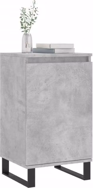 Berkfield Home Industrial Sideboard in Concrete Grey, W/D/H: 40 x 35 x 70 cm – 1