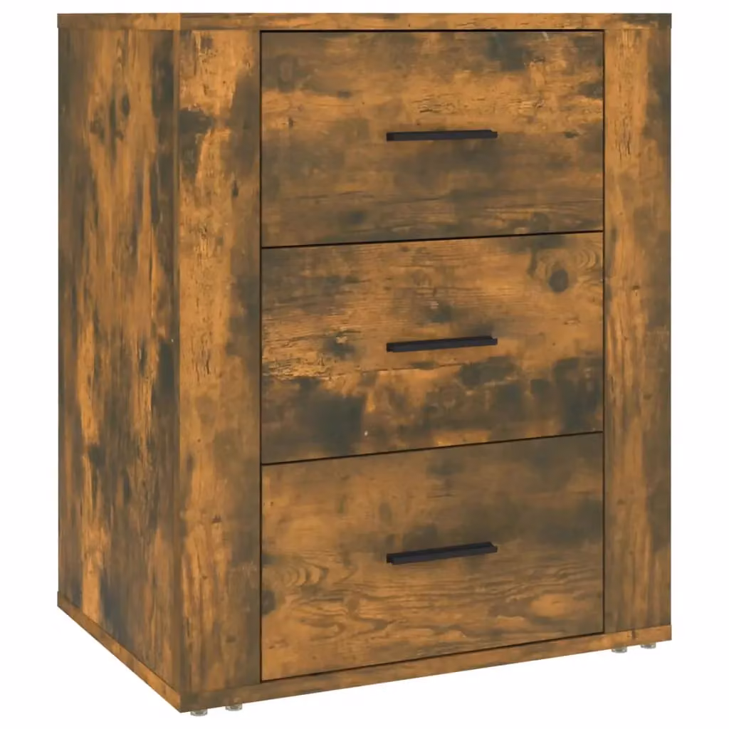 Berkfield Home Smoked Oak Bedside Cabinet in Brown, W/D/H: 50 x 36 x 60 cm – 2
